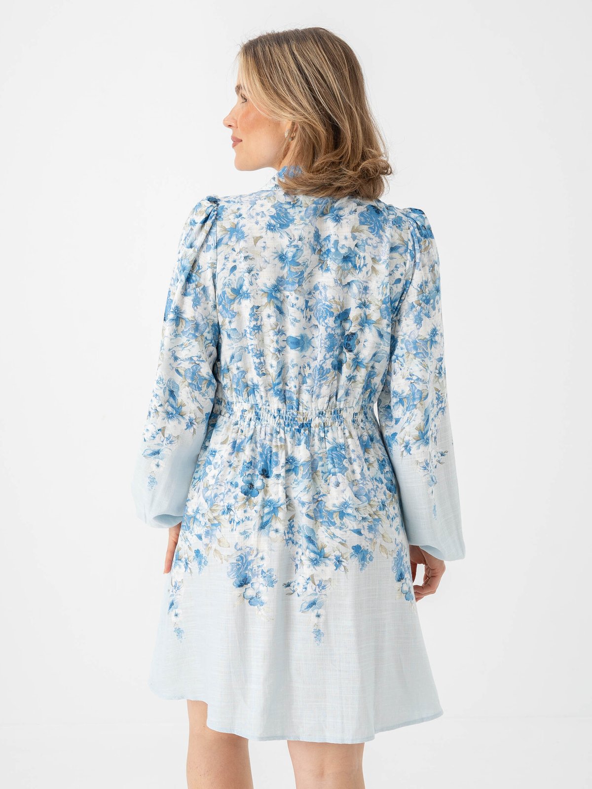 Y.A.S Cleo Long Sleeve Dress Skyway