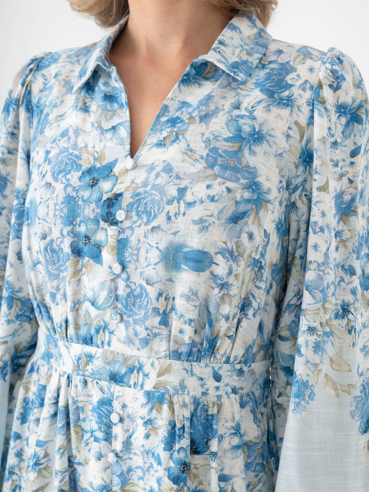 Y.A.S Cleo Long Sleeve Dress Skyway