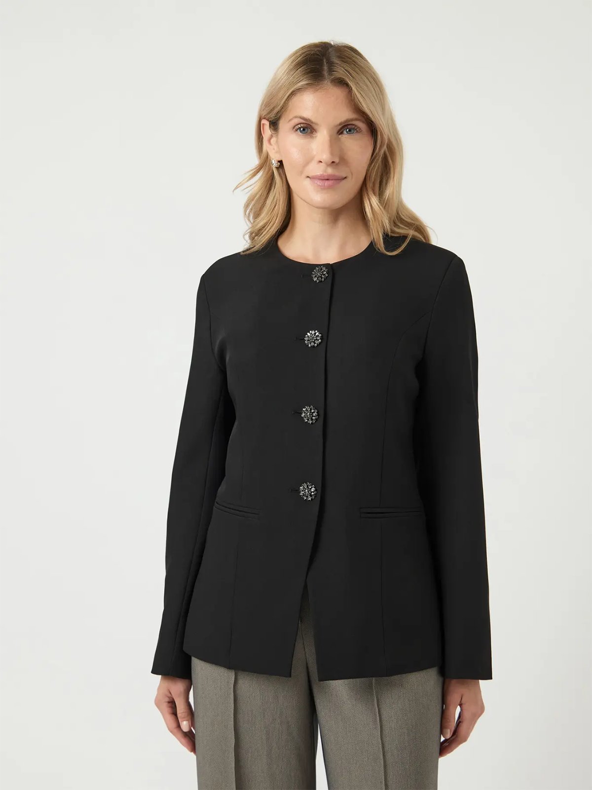 Y.A.S Vetura Long Sleeve Blazer Black