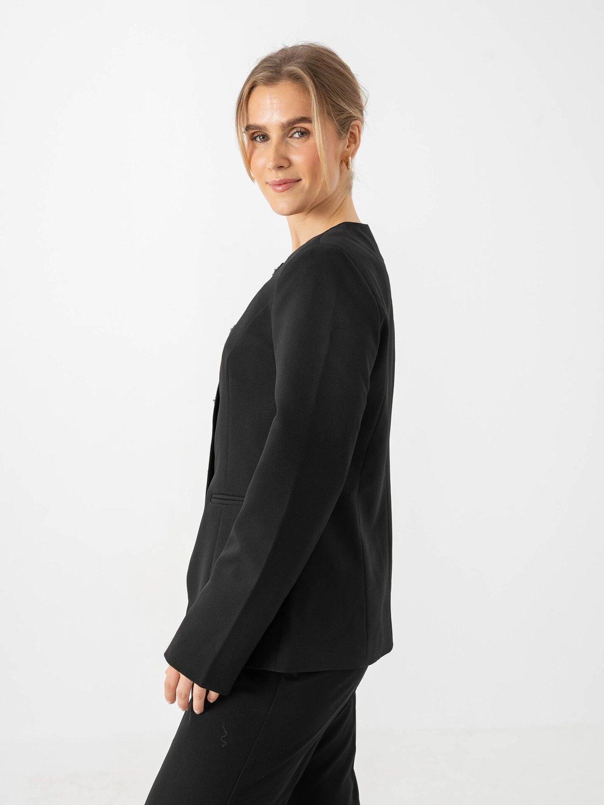 Y.A.S Vetura Long Sleeve Blazer Black