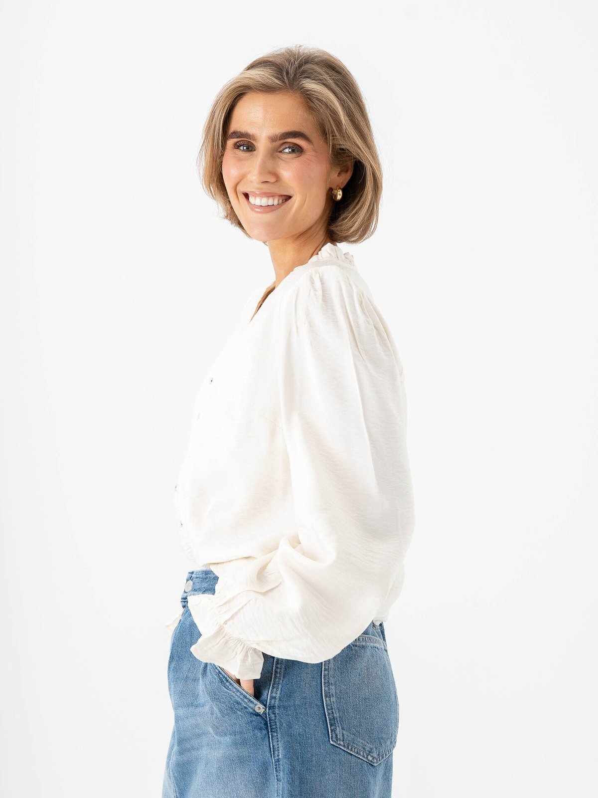 Y.A.S Kaya Long Sleeve Shirt Pristine