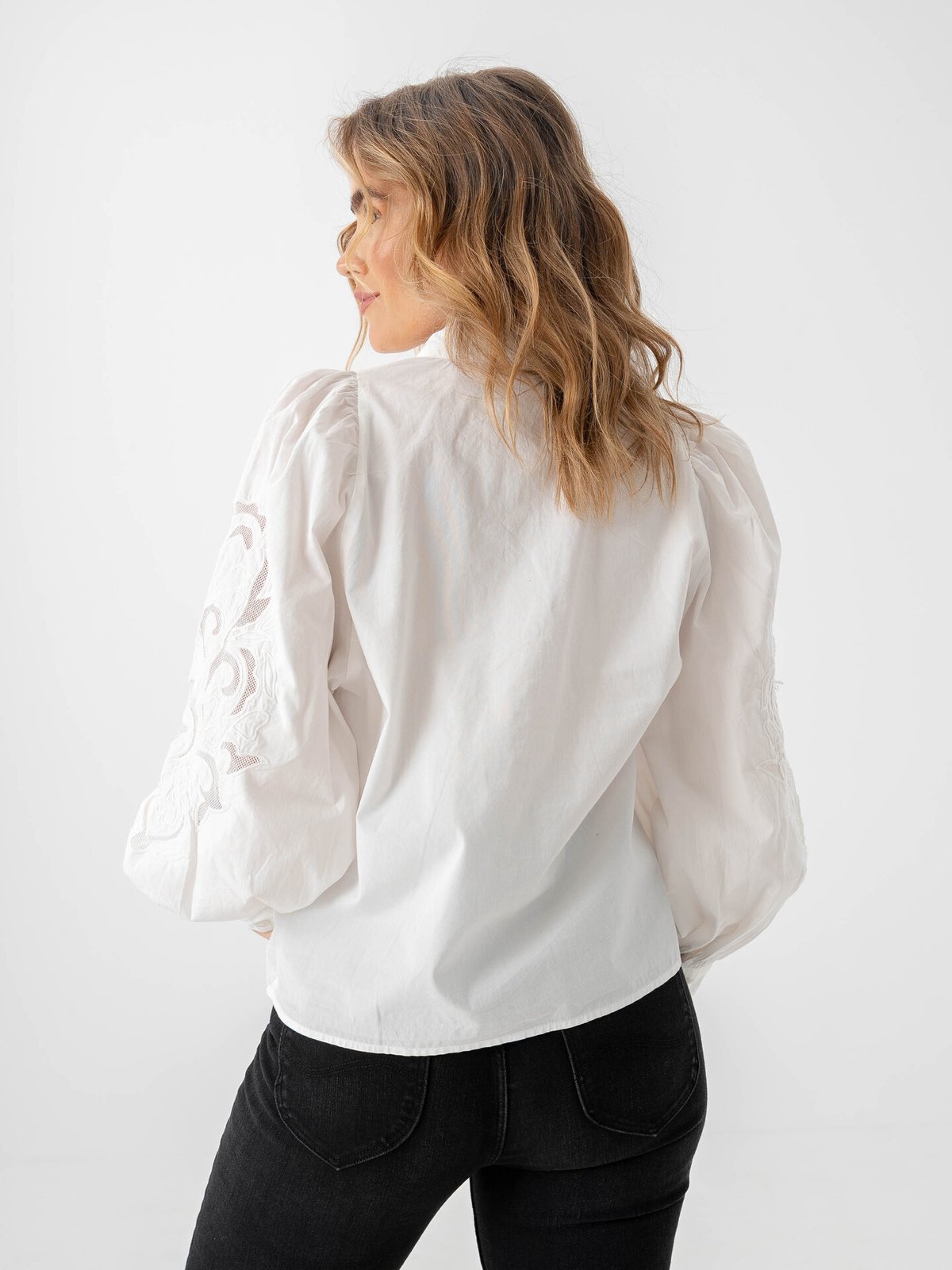 Y.A.S Zimia Long Sleeve Shirt Star White
