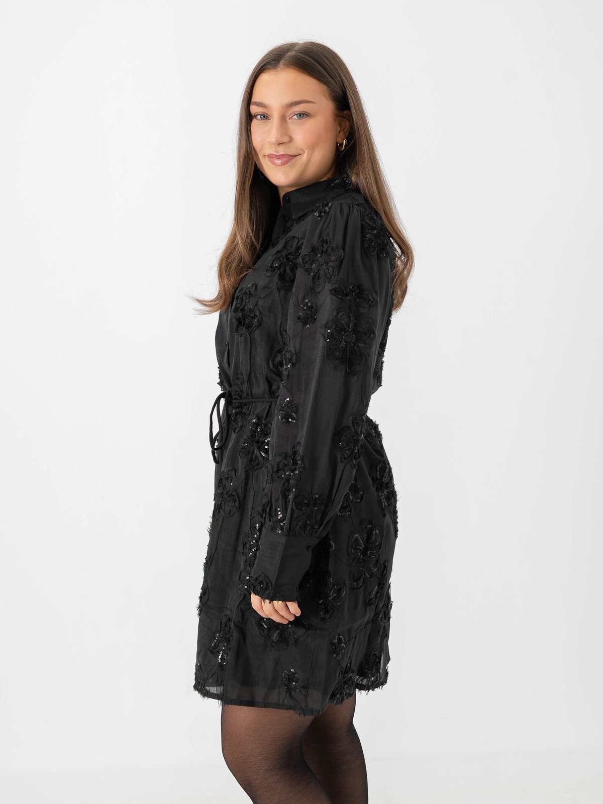 Y.A.S Frima Long Sleeve Dress Black