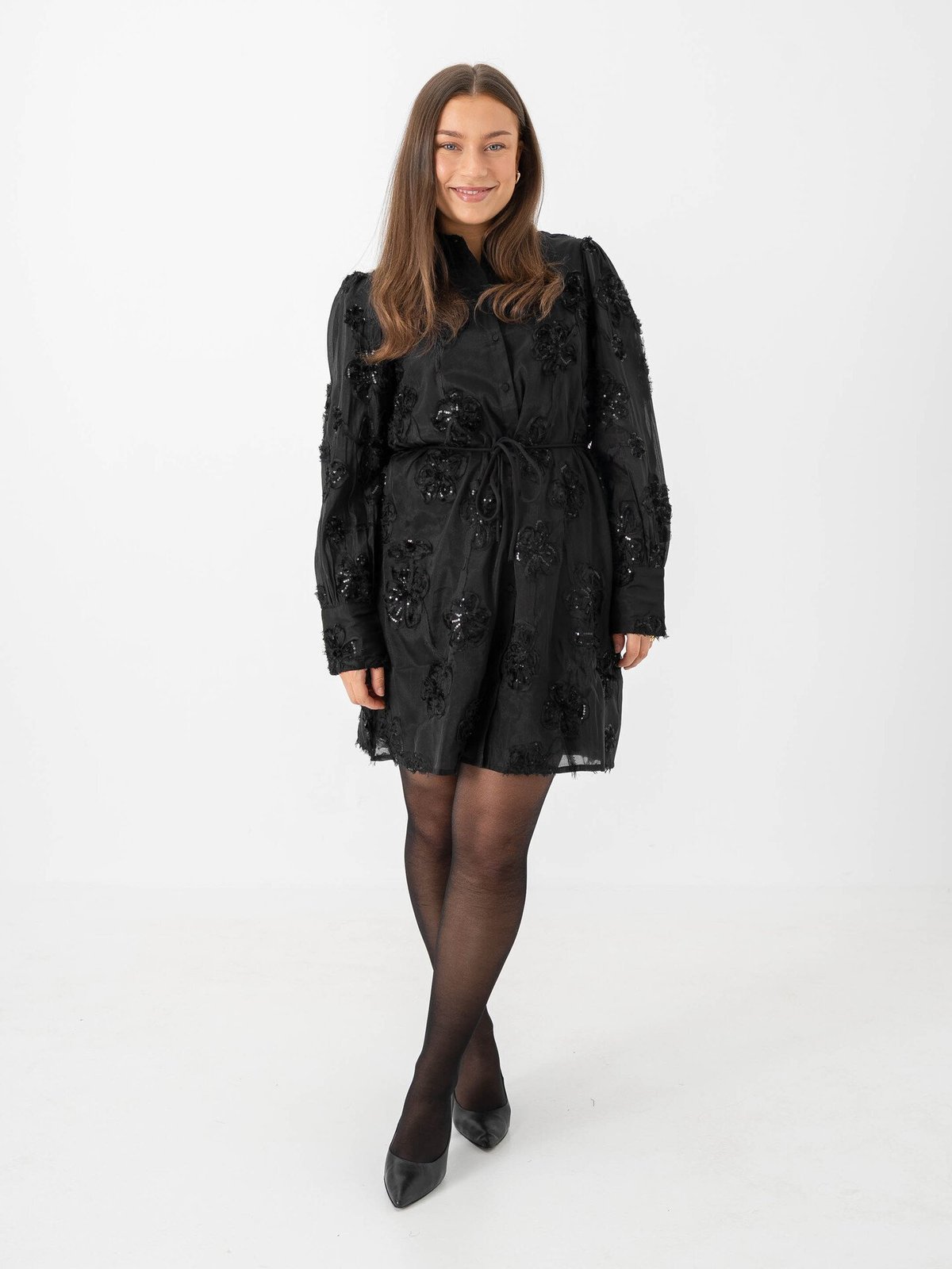 Y.A.S Frima Long Sleeve Dress Black