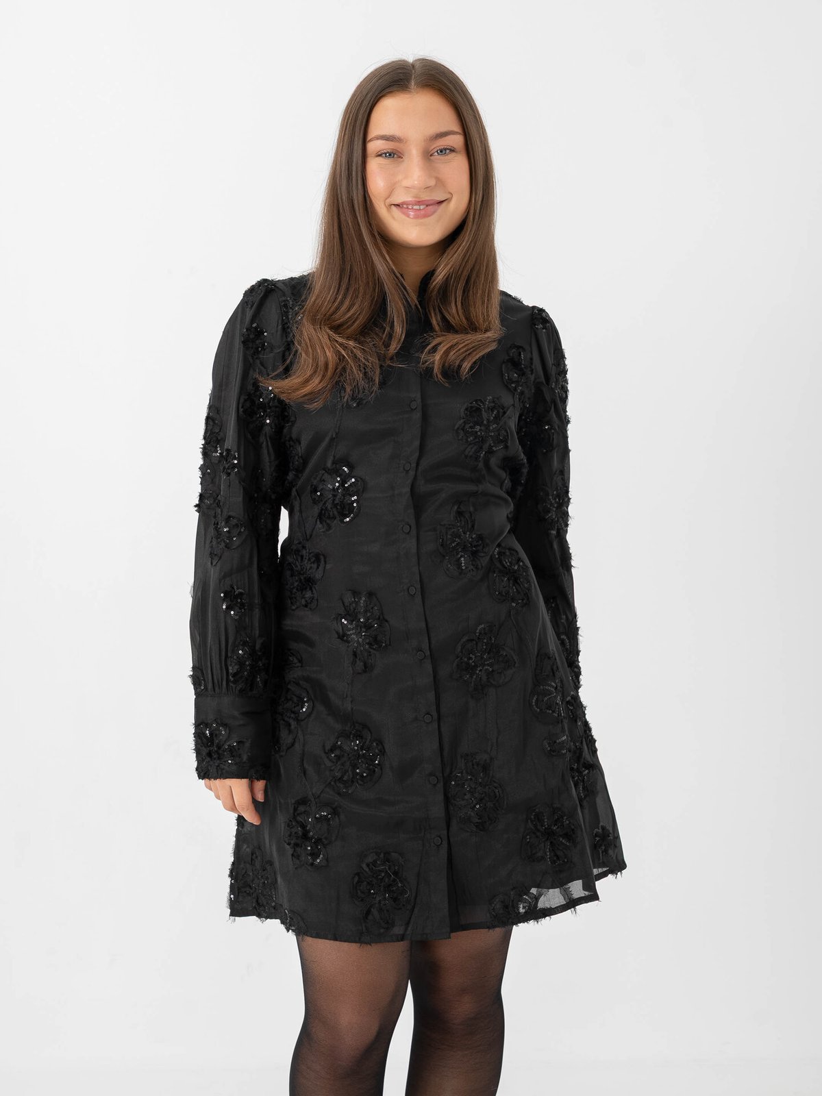 Y.A.S Frima Long Sleeve Dress Black