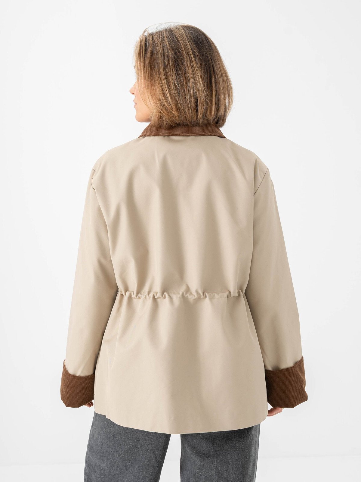 Y.A.S Anca Long Sleeve Parka Jakcet Oxford Tan