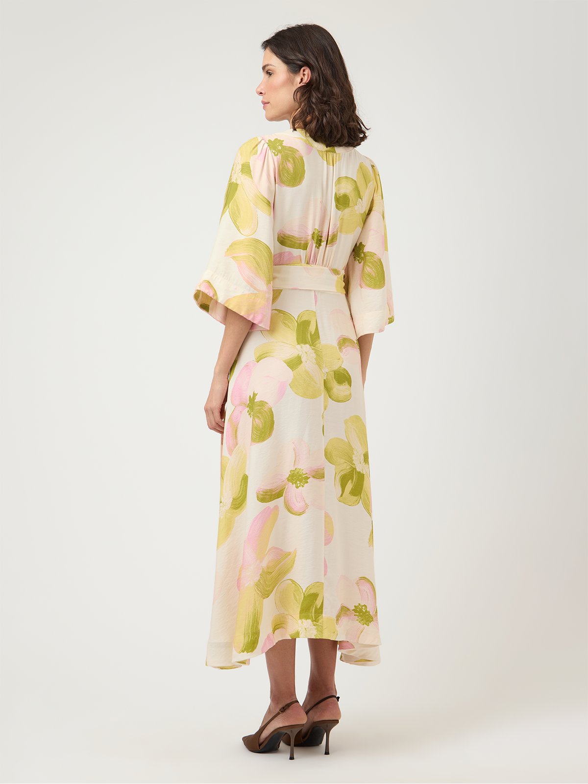 Y.A.S Marga 3/4 Wrap Long Dress Pristine