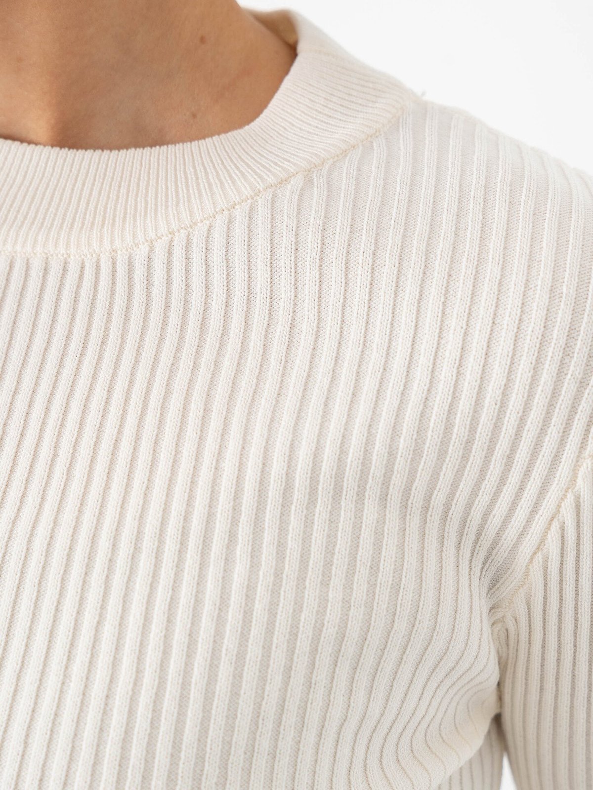 Y.A.S Mikla Short Sleeve Knit Top Pristine