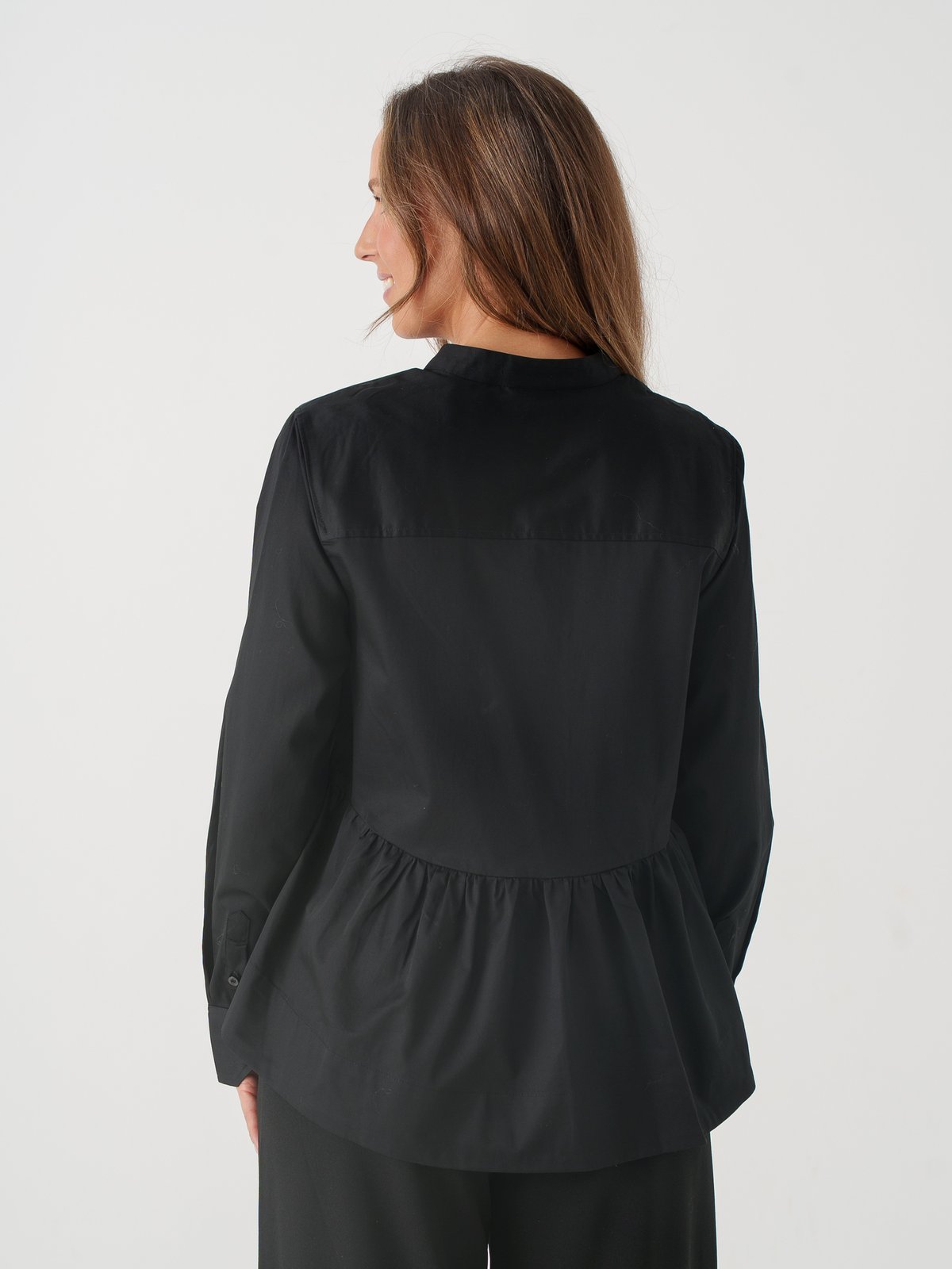 Y.A.S Salsy Long Sleeve Shirt S Black