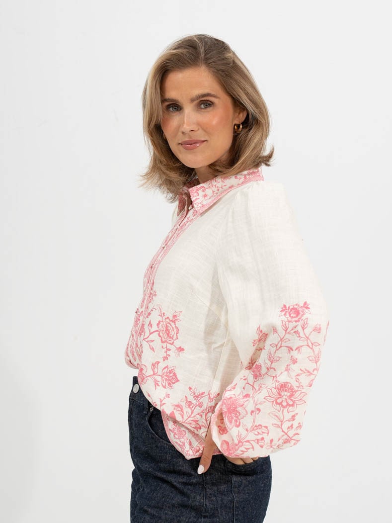 Y.A.S Coralina Long Sleeve Shirt Pristine