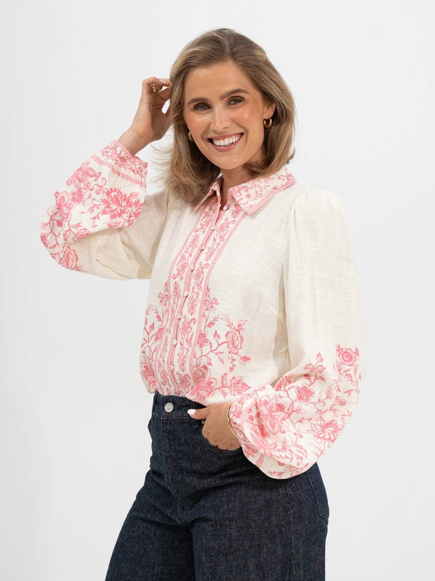 Y.A.S Coralina Long Sleeve Shirt Pristine