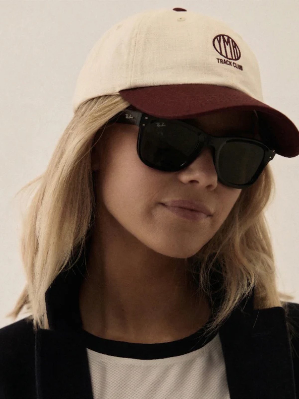 YMR Track Club Sandhamn Casual Cap Off-White / Burgundy