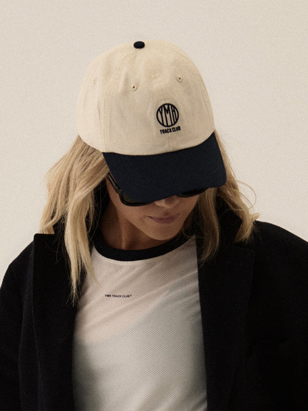 YMR Track Club Sandhamn Casual Cap Off-White / Navy