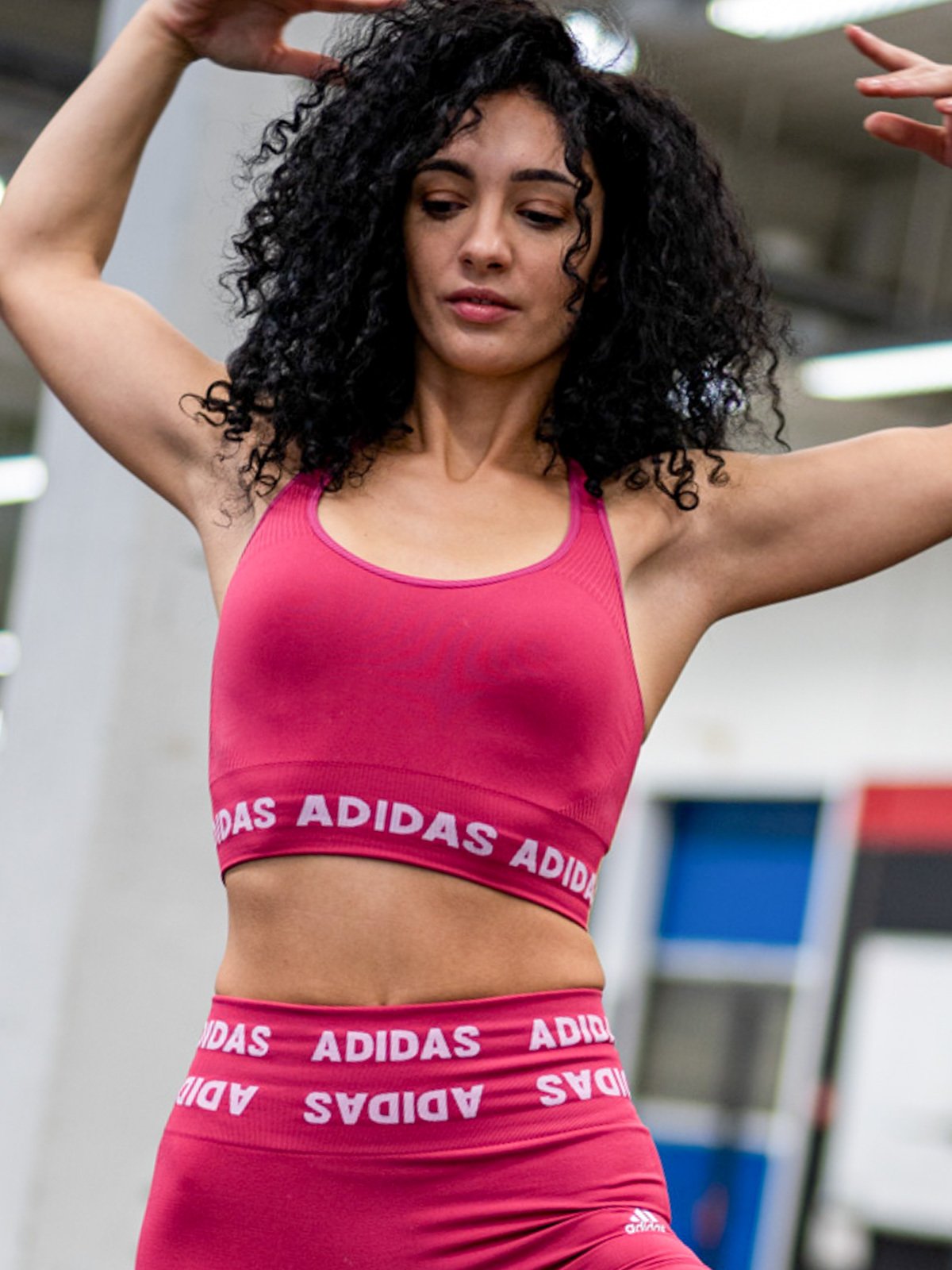 adidas AeroKnit Bra Wild Pink