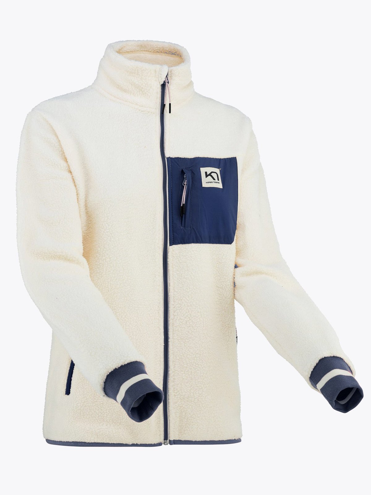 Kari Traa Annie Midlayer Hvit med blå detaljer