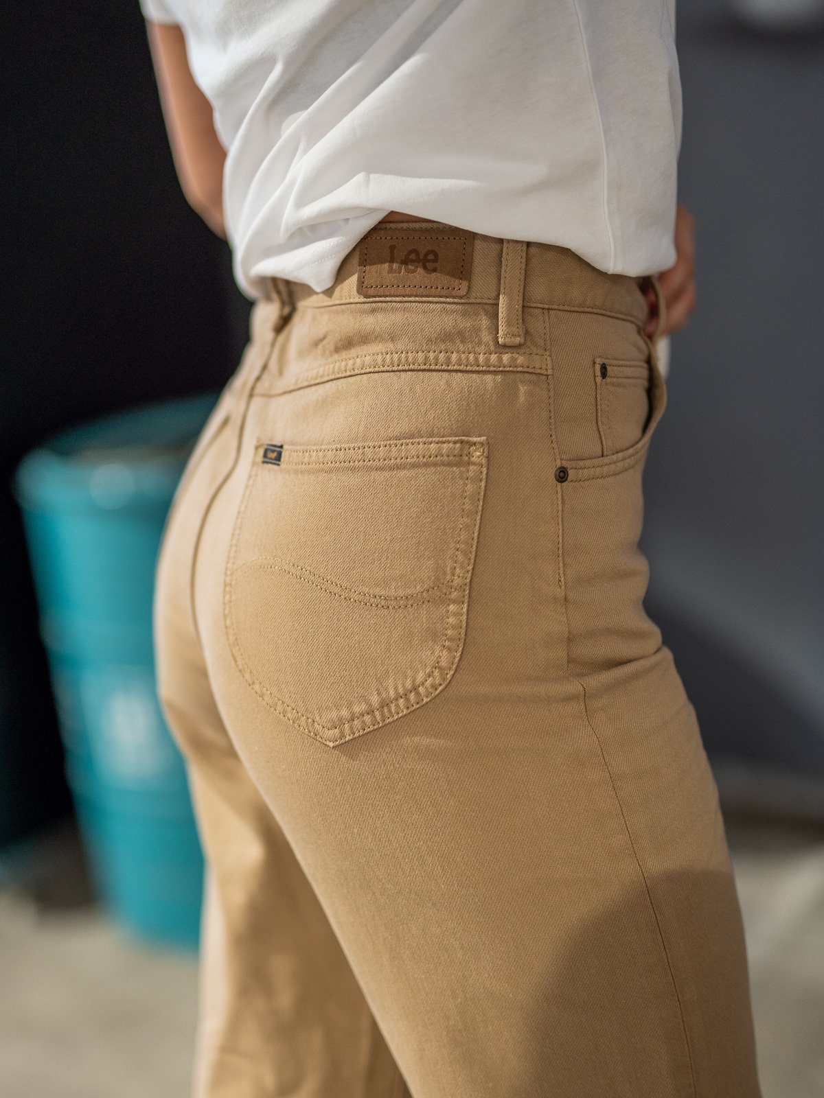 Lee Stella Tapered Stone Grey