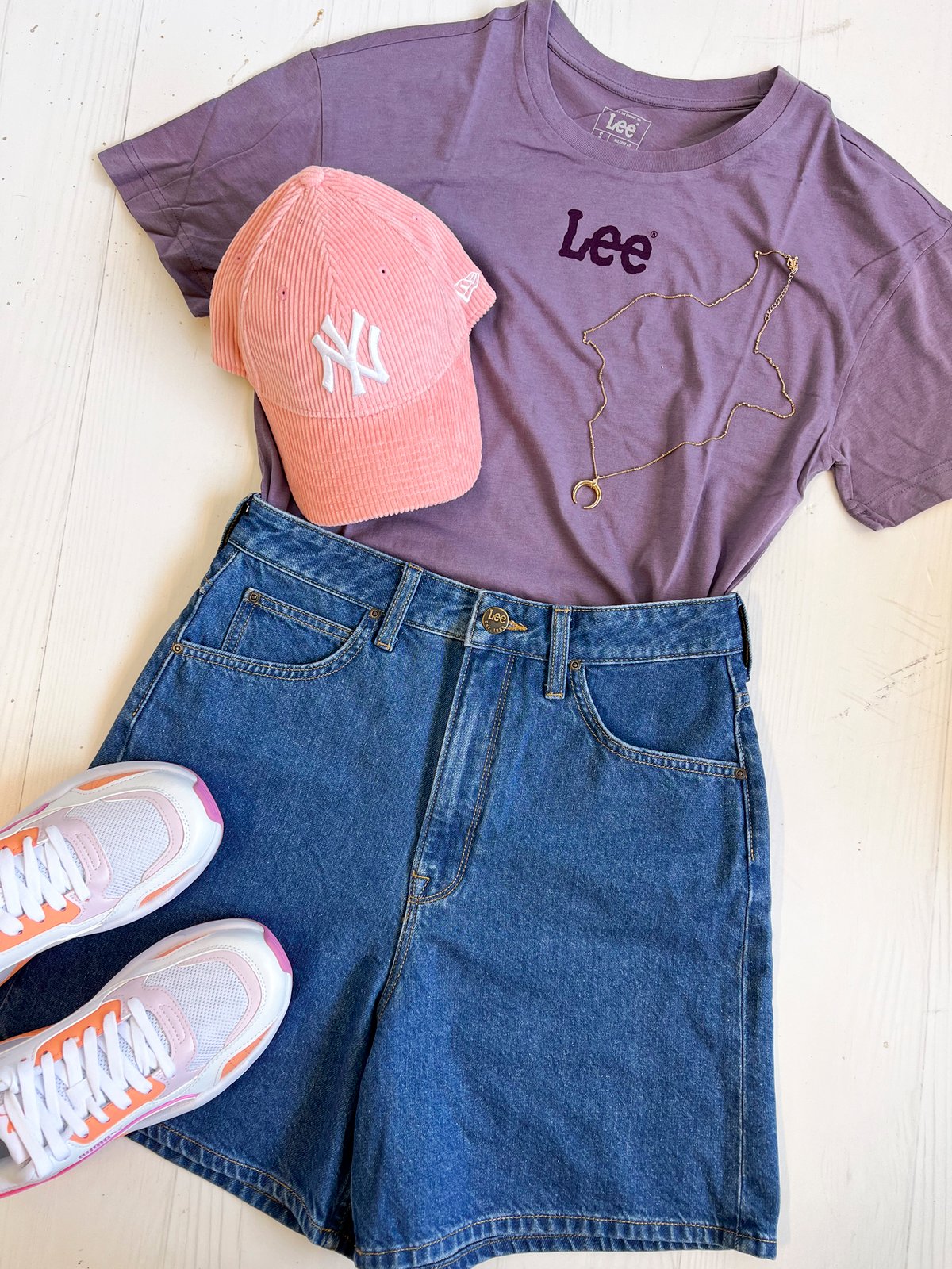 Lee Stella Shorts Stonewash Ava