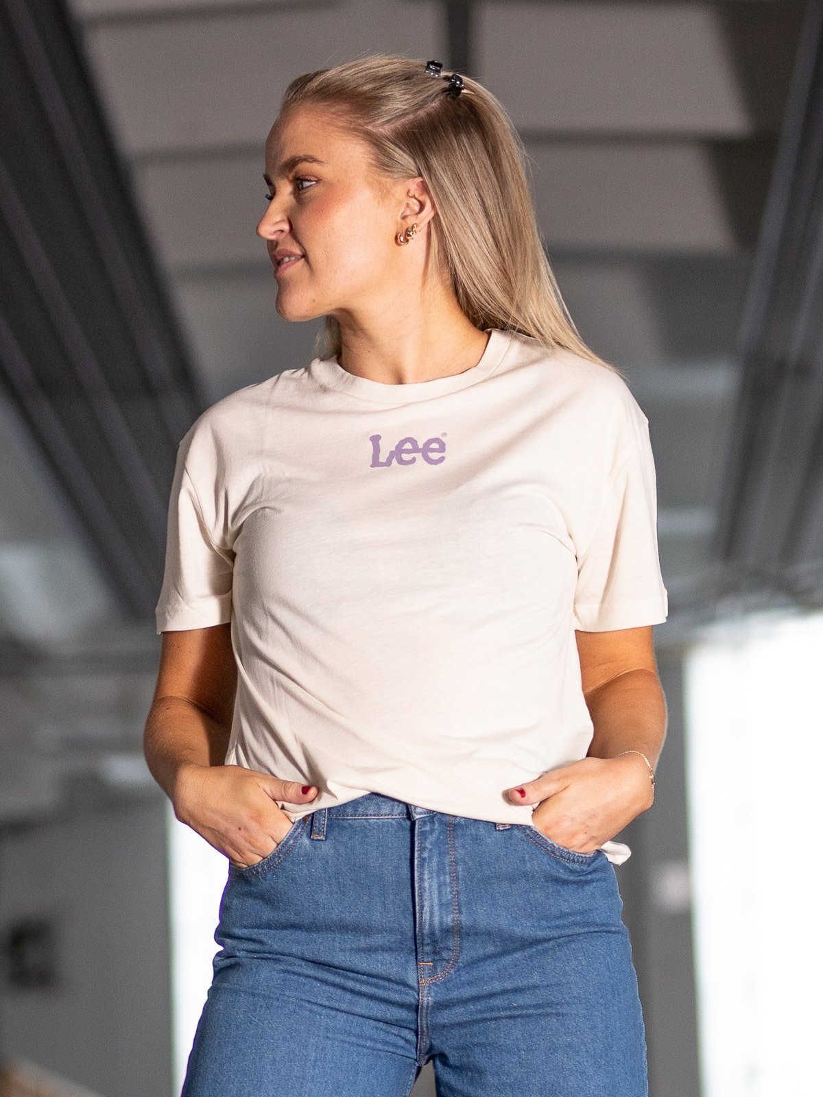 Lee Relaxed Crew Tee Workwear White