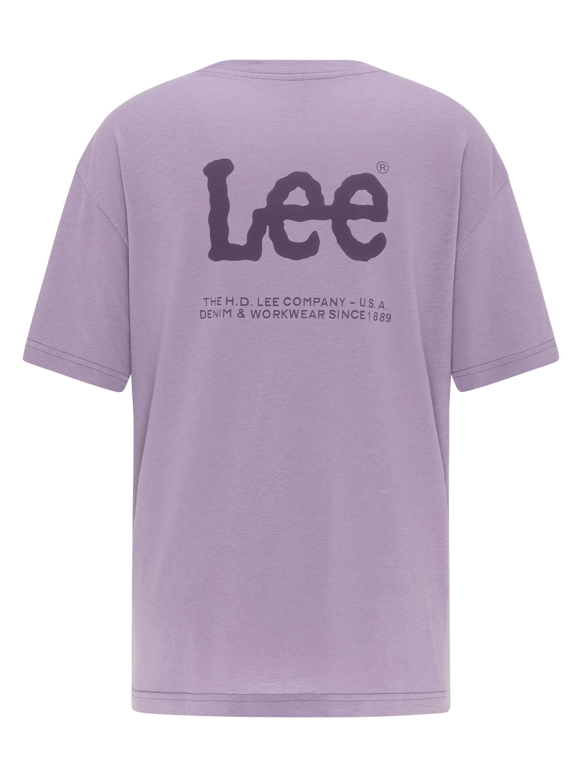 Lee Relaxed Crew Tee Washed Purple