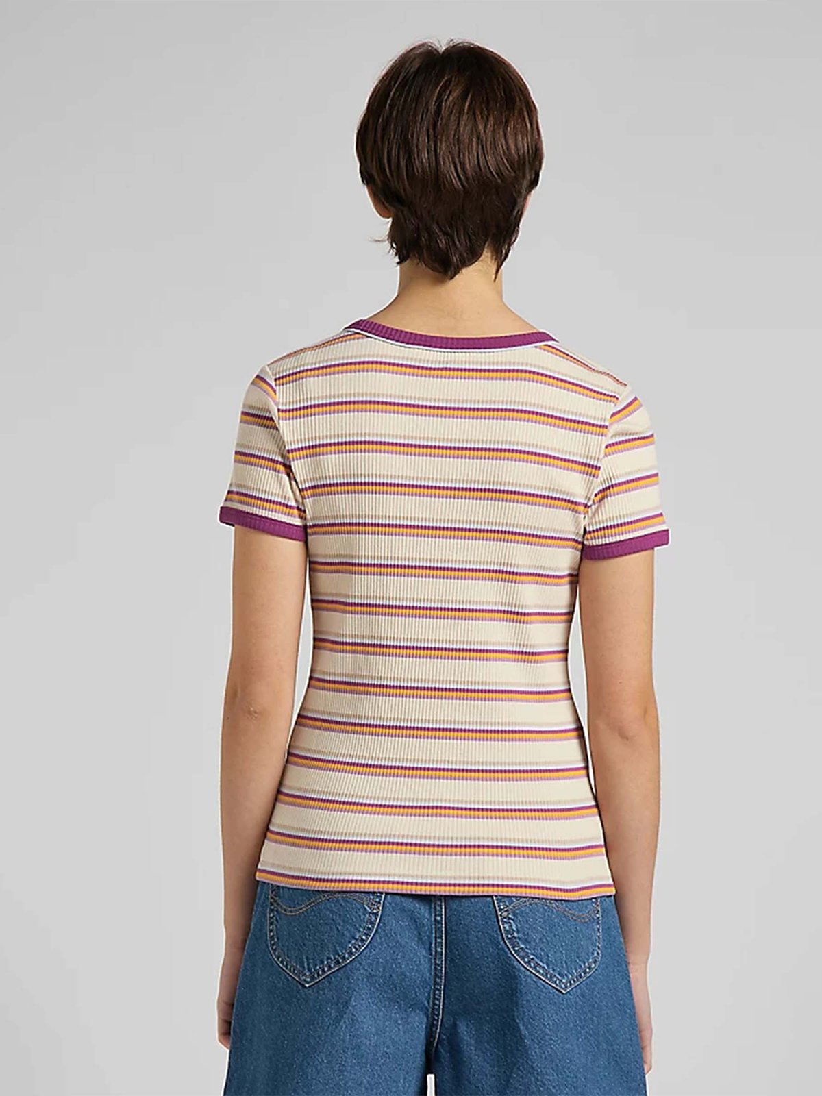 Lee Ribbed Tee Golden Beam