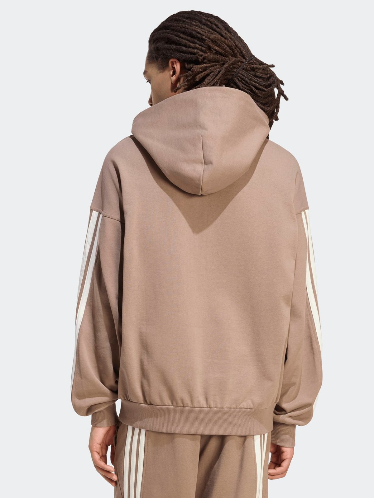 adidas Kit 3-Stripes Hoodie Beige