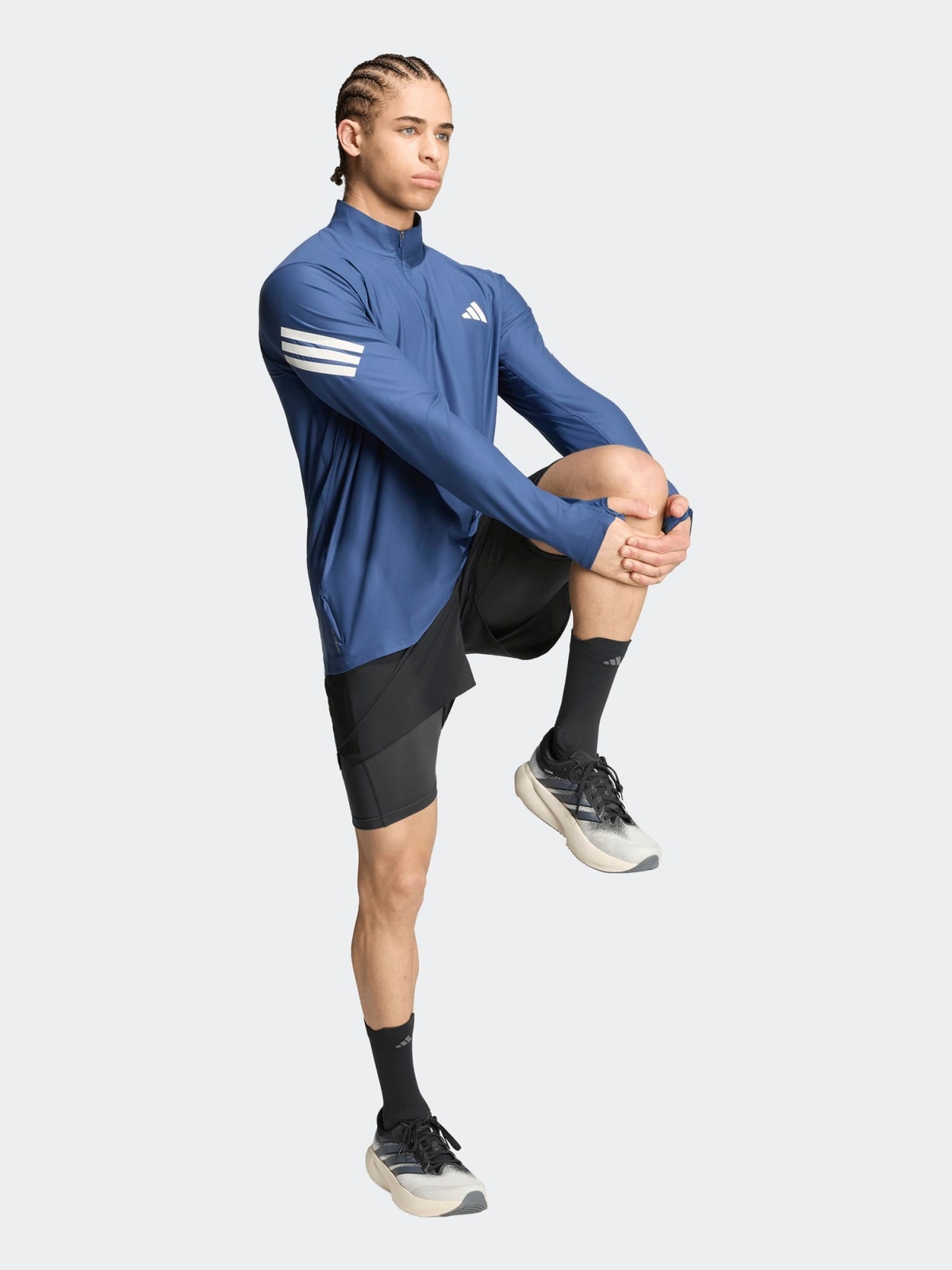 adidas Adi365 Running Iconic Half Zip Blå