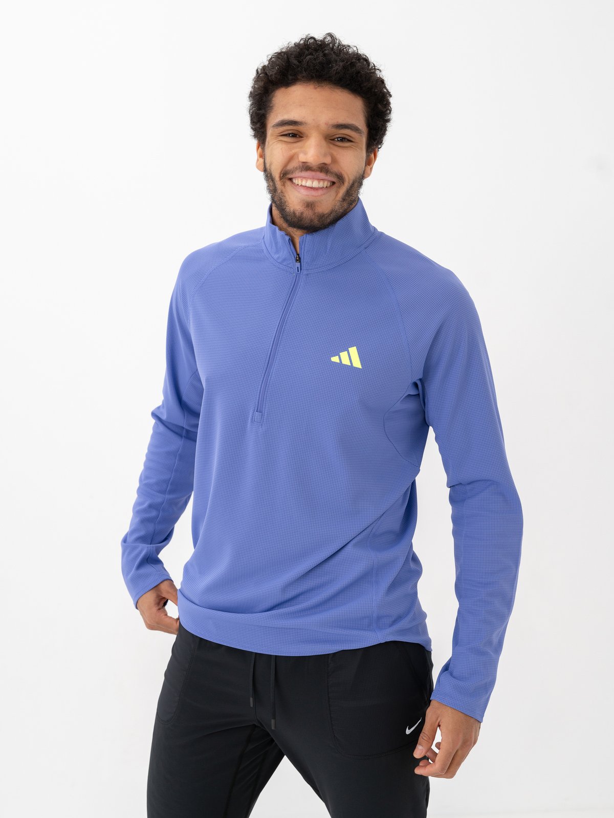 adidas Adizero 1/4 Zip Semi Cobalt Blue