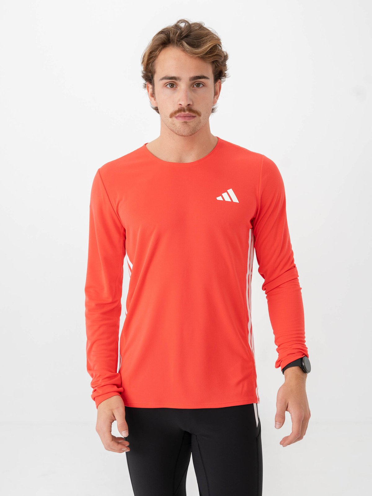 adidas Adizero Long Tee Semi Lucid Red