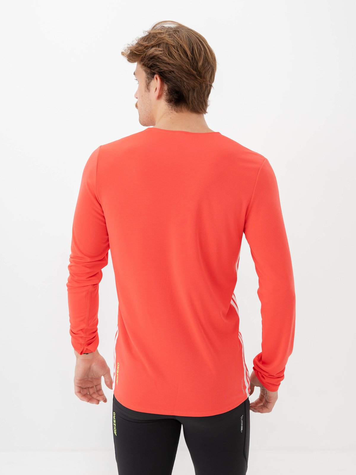 adidas Adizero Long Tee Semi Lucid Red