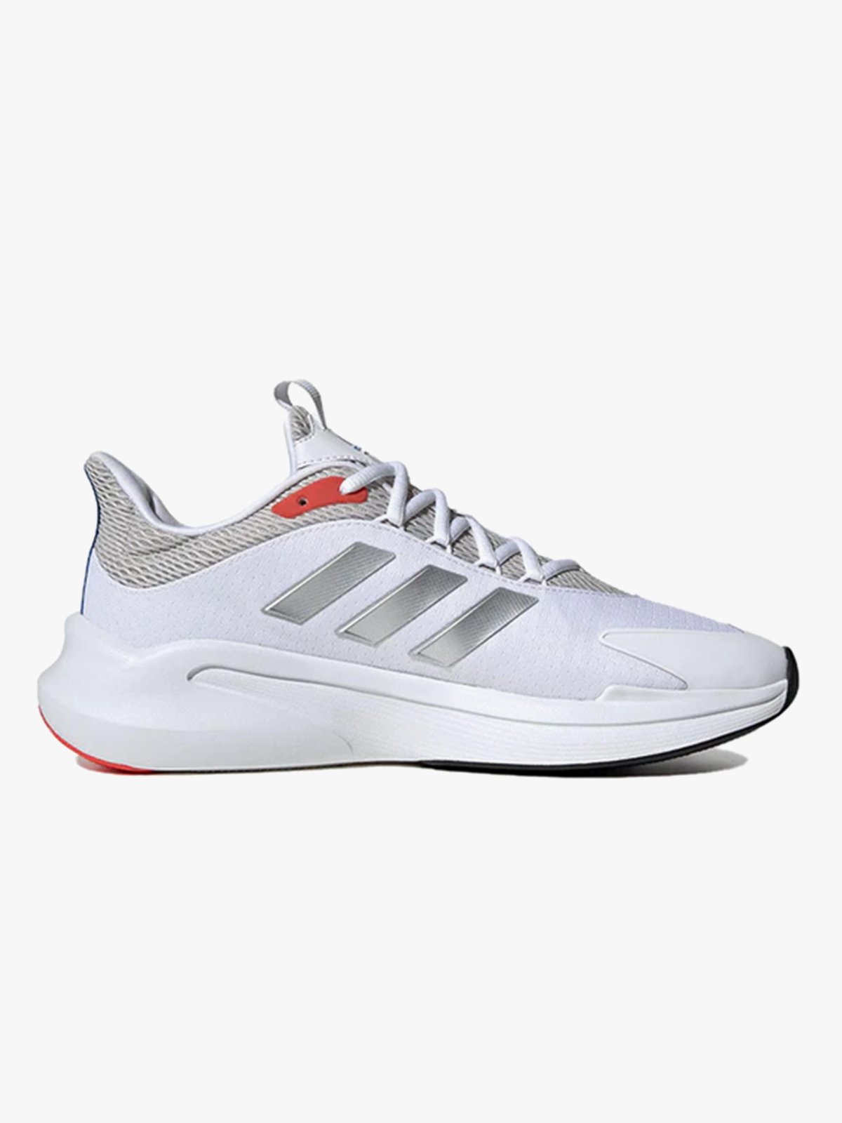 adidas Alphaedge + Cloud White / Silver Metallic / Bright Red