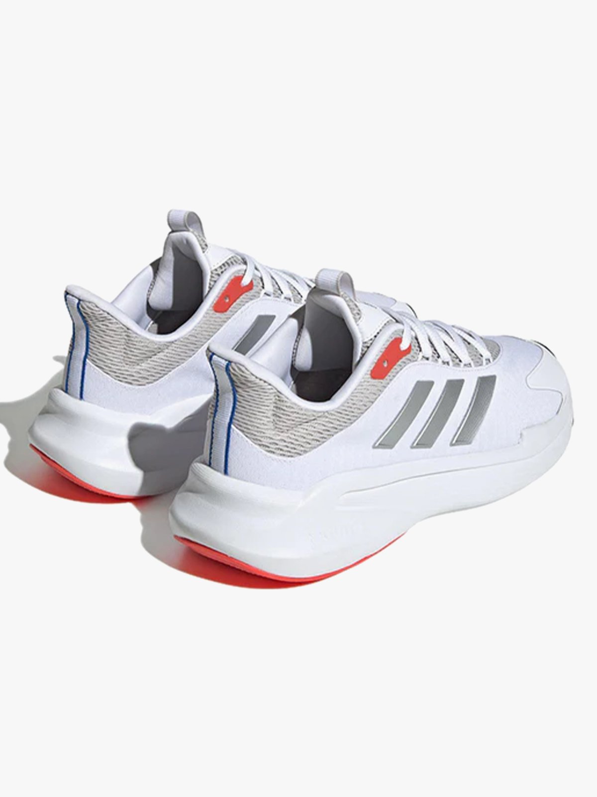 adidas Alphaedge + Cloud White / Silver Metallic / Bright Red