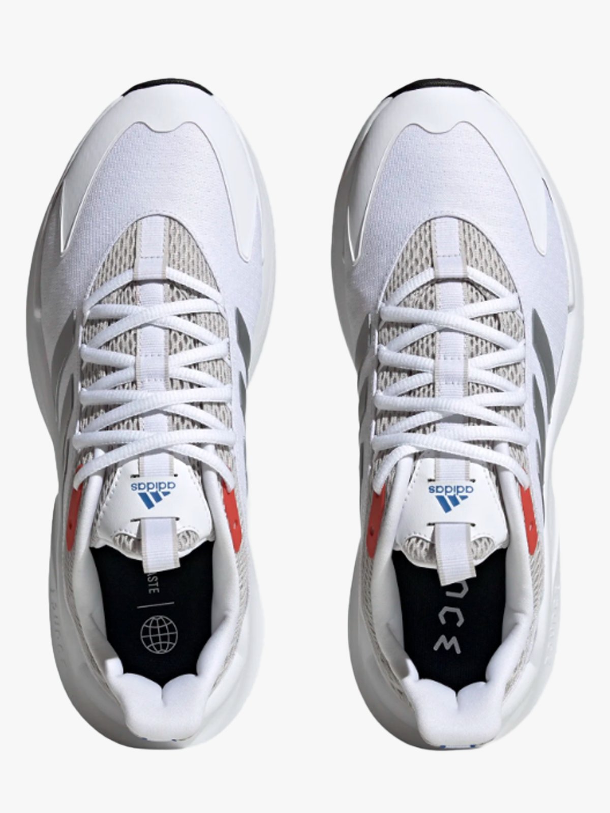 adidas Alphaedge+ White / Silver / Bright Red