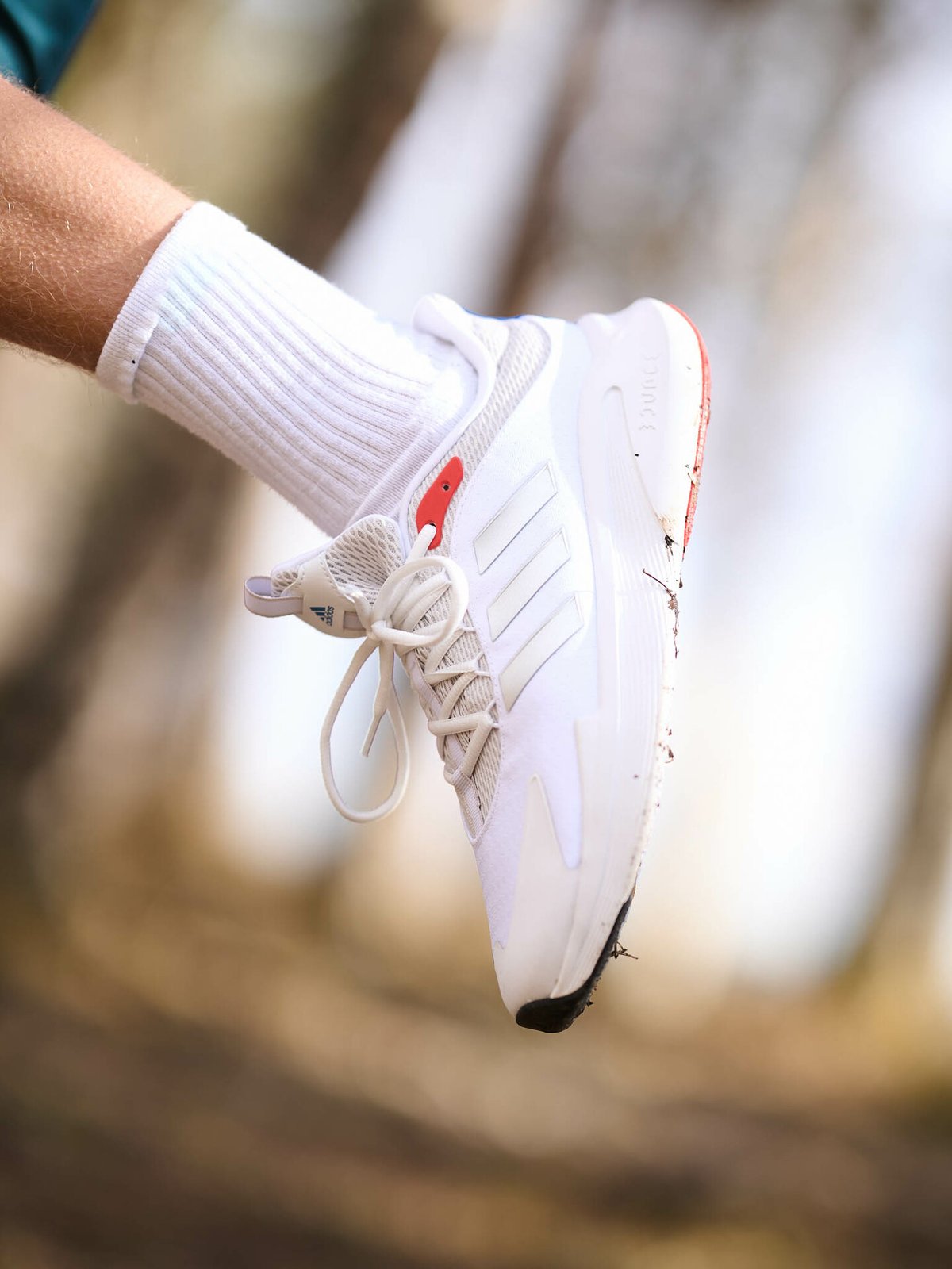 adidas Alphaedge+ White / Silver / Bright Red
