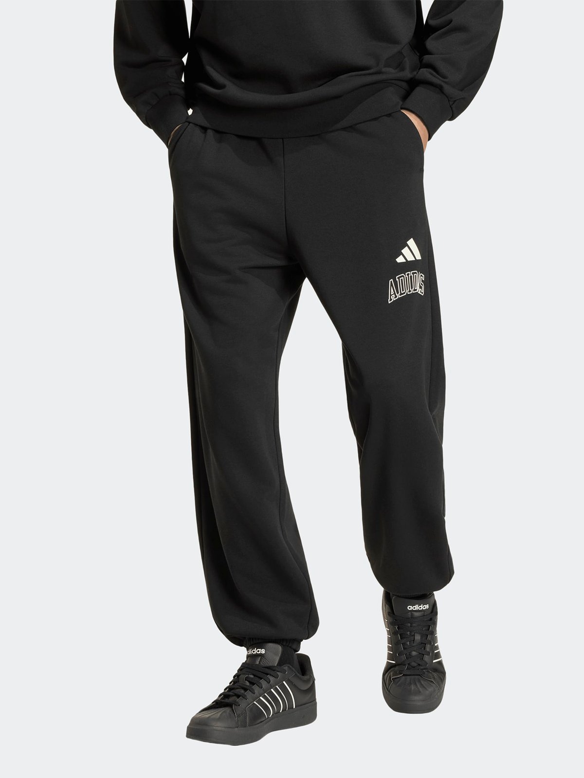 adidas Collegiate French Terry Cuffed Pants Black
