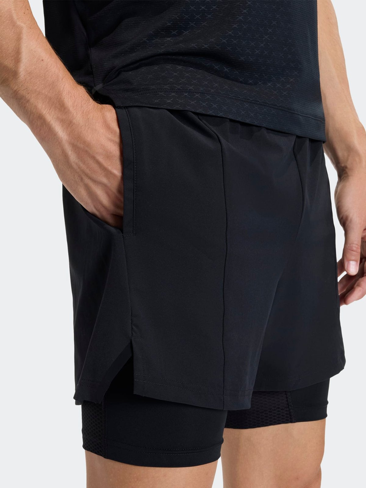 adidas Designed for Training 2-in-1 Shorts Black