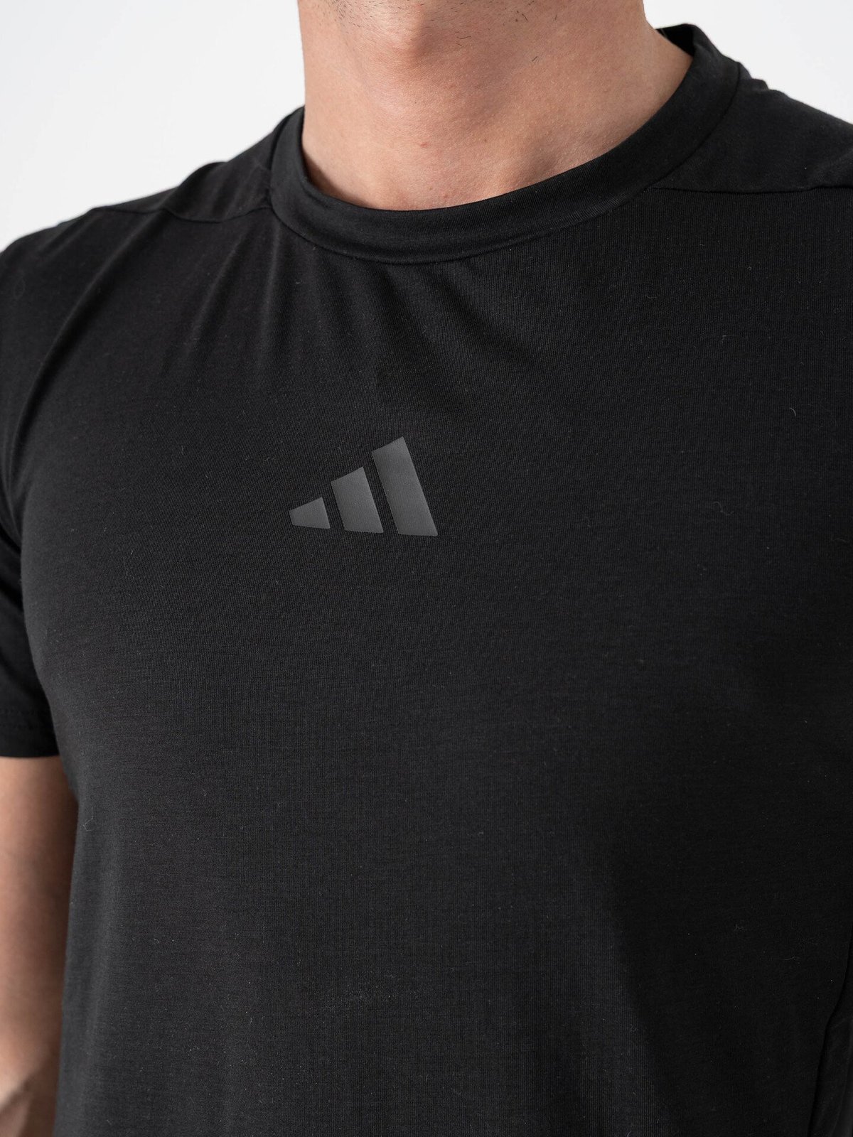 adidas Designed for Training 3-Stripes Tee Black