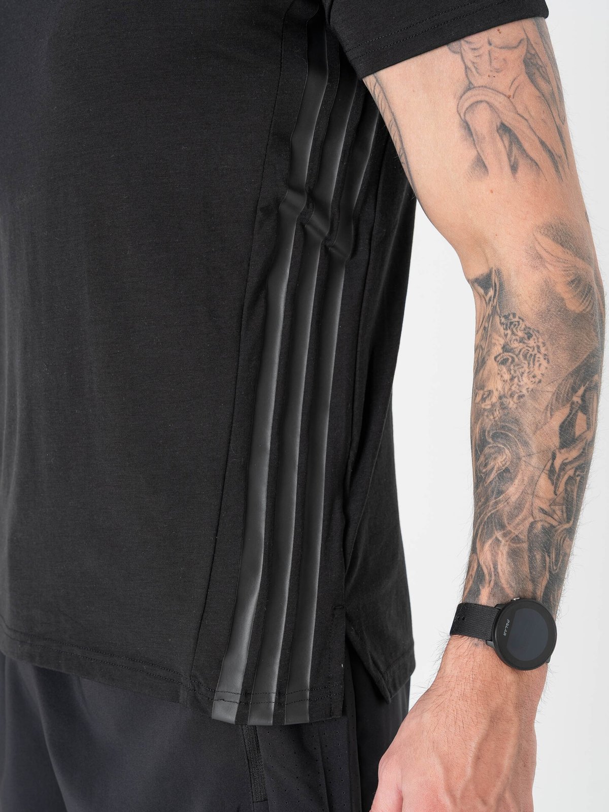 adidas Designed for Training 3-Stripes Tee Black