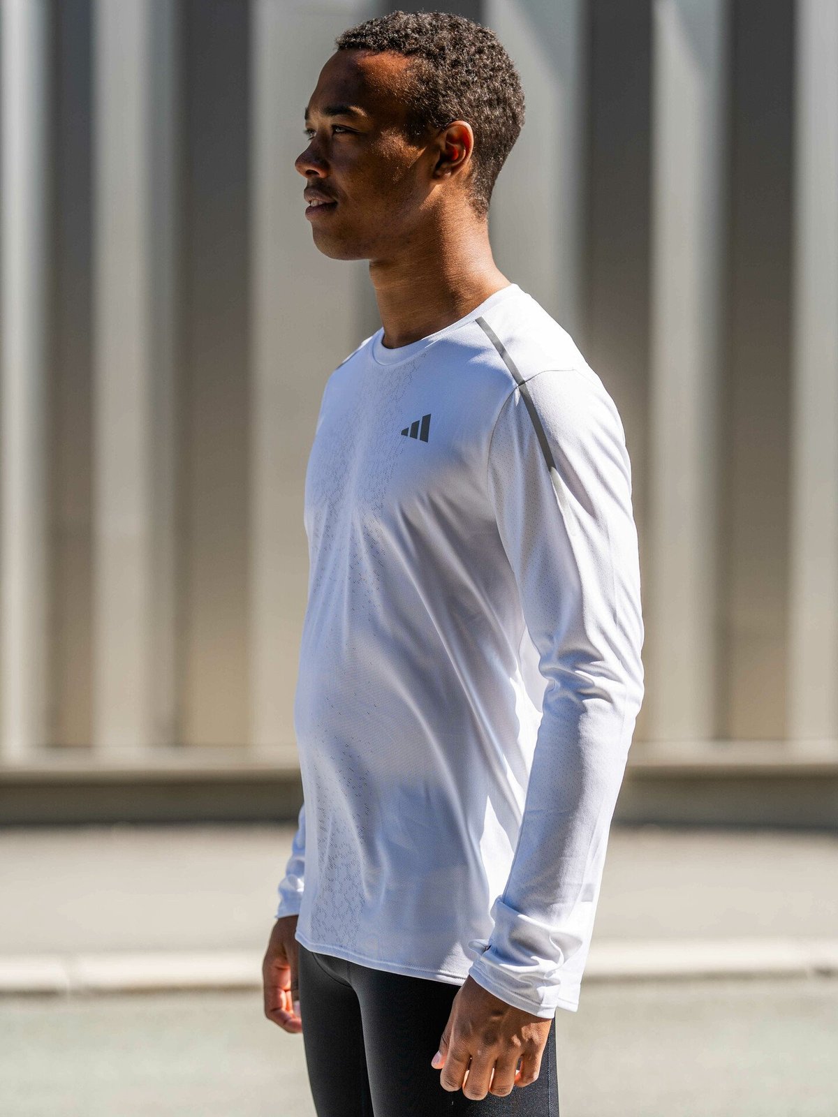 adidas Fast Long Sleeve Tee Hvit