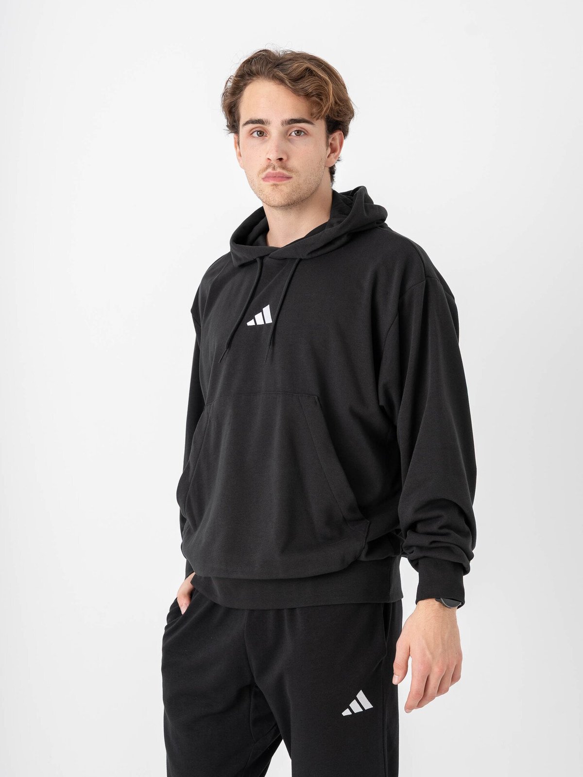 adidas Feelcozy Hoodie Black / White