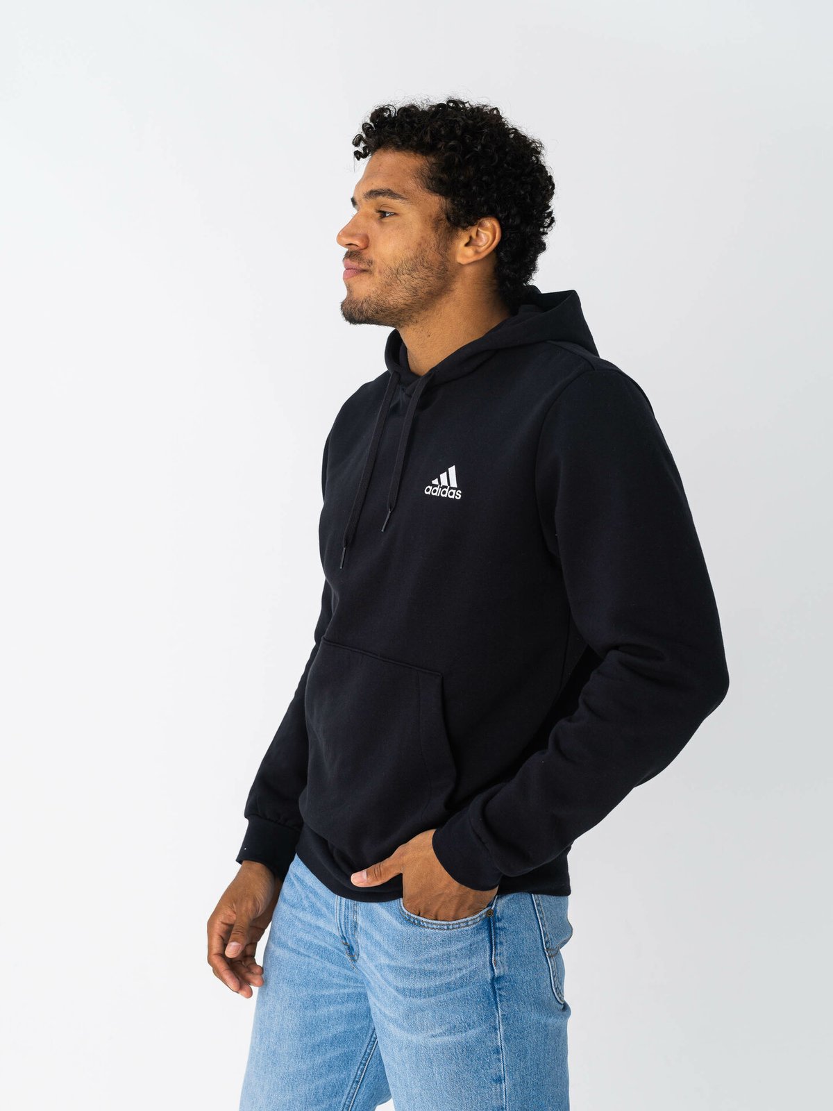 adidas Feelcozy Hoodie Black / White