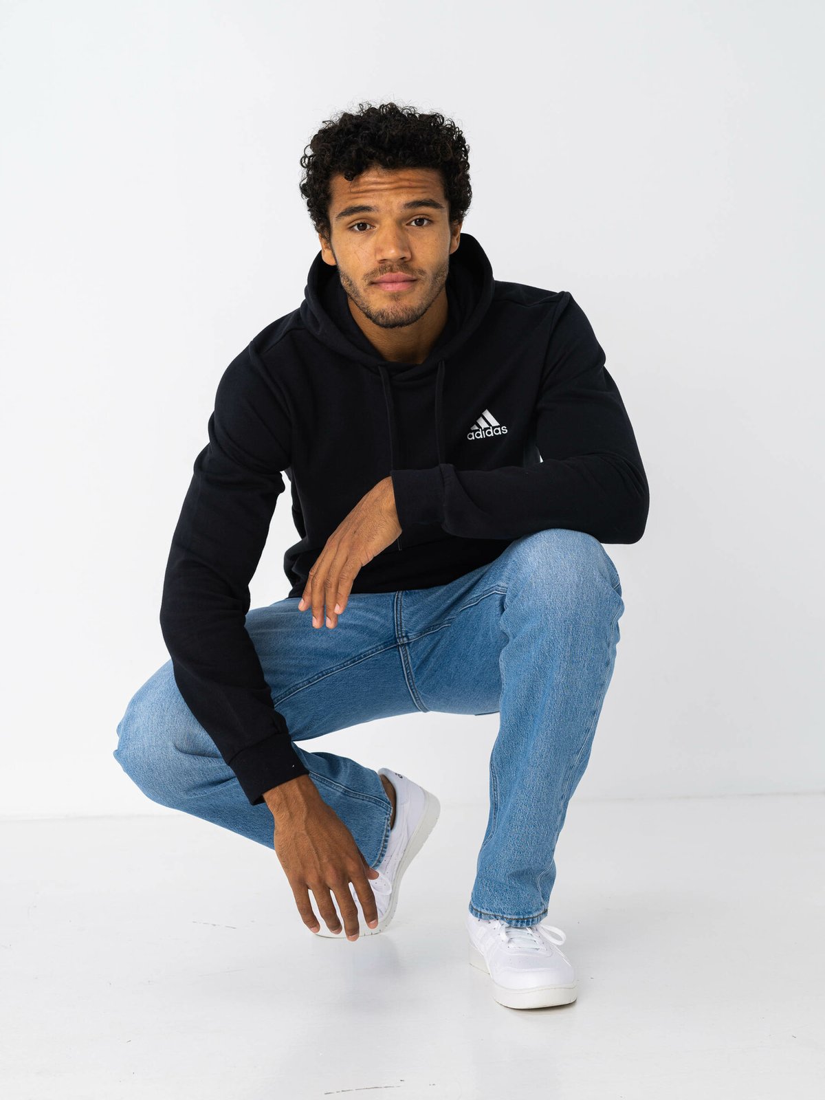 adidas Feelcozy Hoodie Black / White