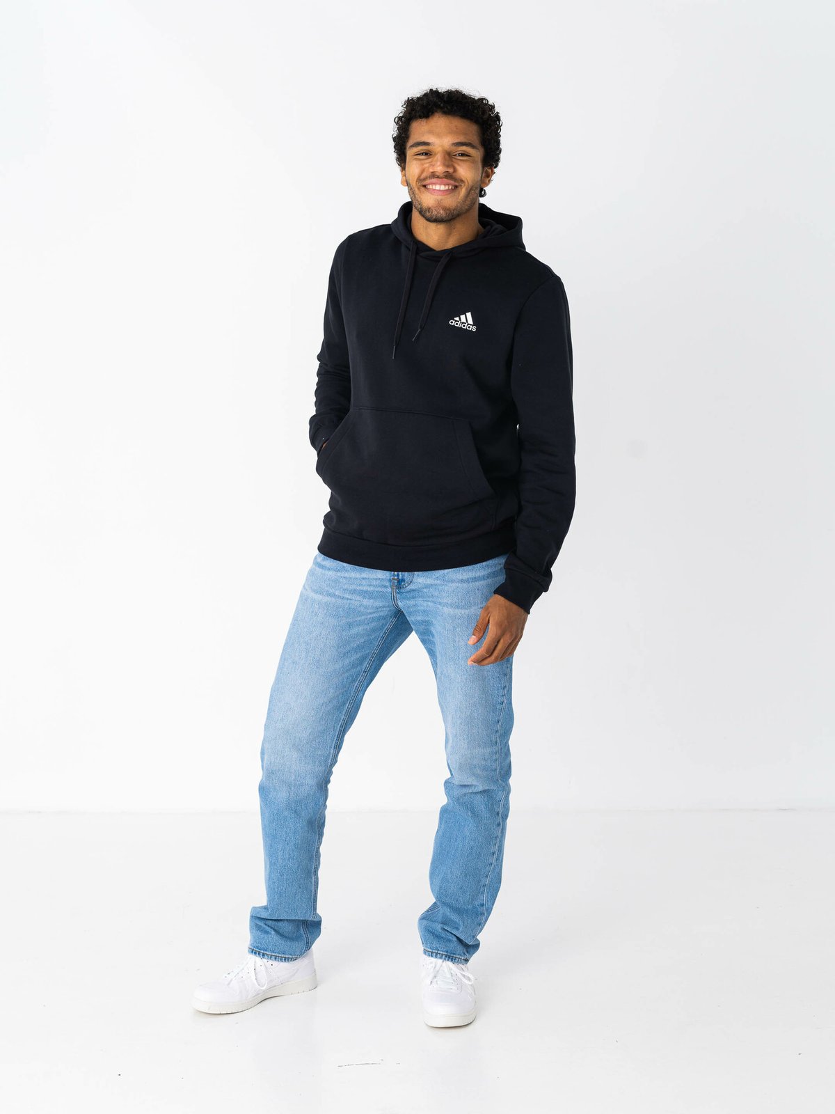 adidas Feelcozy Hoodie Black / White