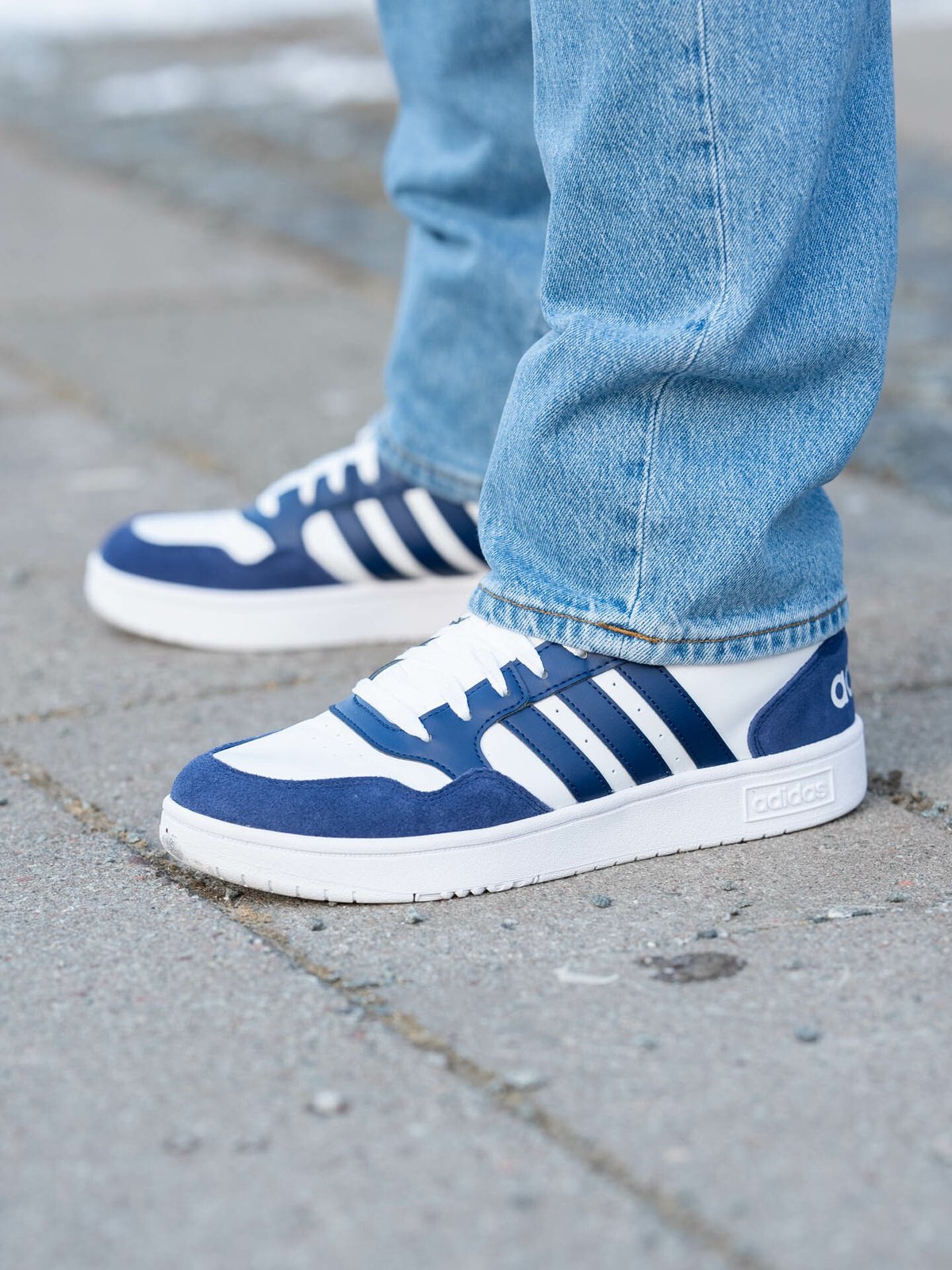 adidas Hoops 3.0 Mid Blå