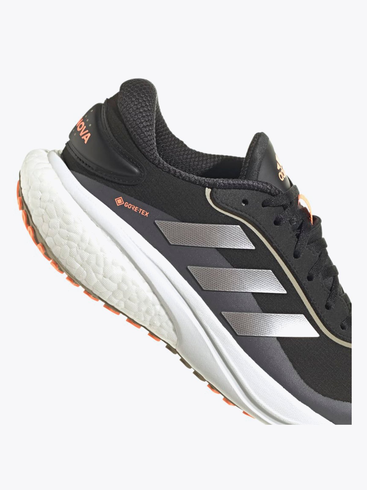 adidas Supernova GTX Core Black / Silver Metallic / Beam Orange