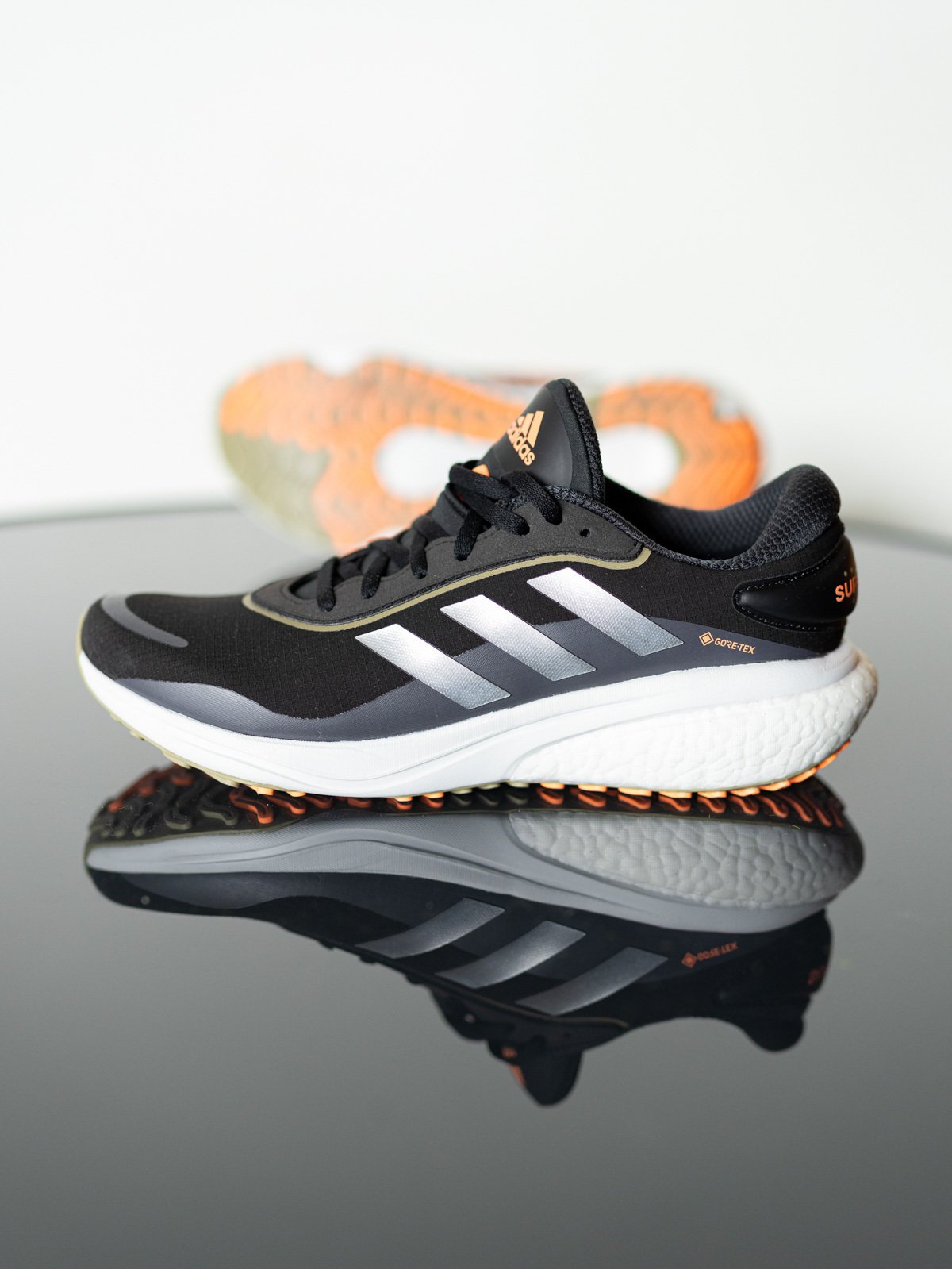 adidas Supernova GTX Core Black / Silver Metallic / Beam Orange