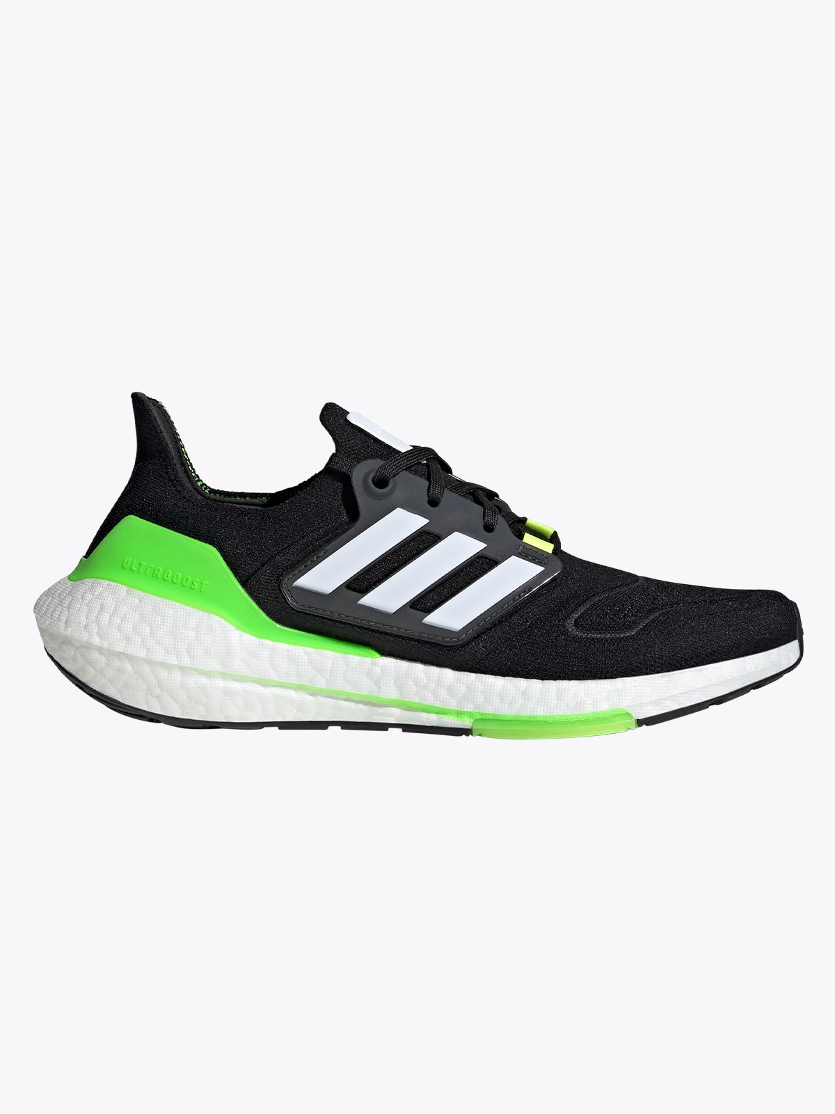 adidas UltraBoost 22 Core Black / Cloud White / Solar Green
