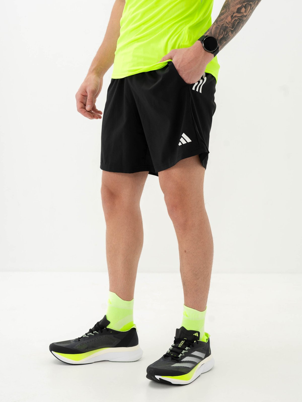 adidas Own The Run Bar 7" Short Black
