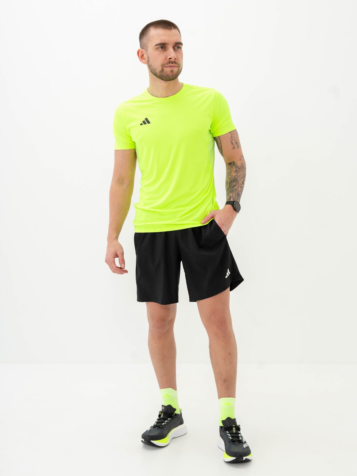 adidas Own The Run Bar 7" Short Black