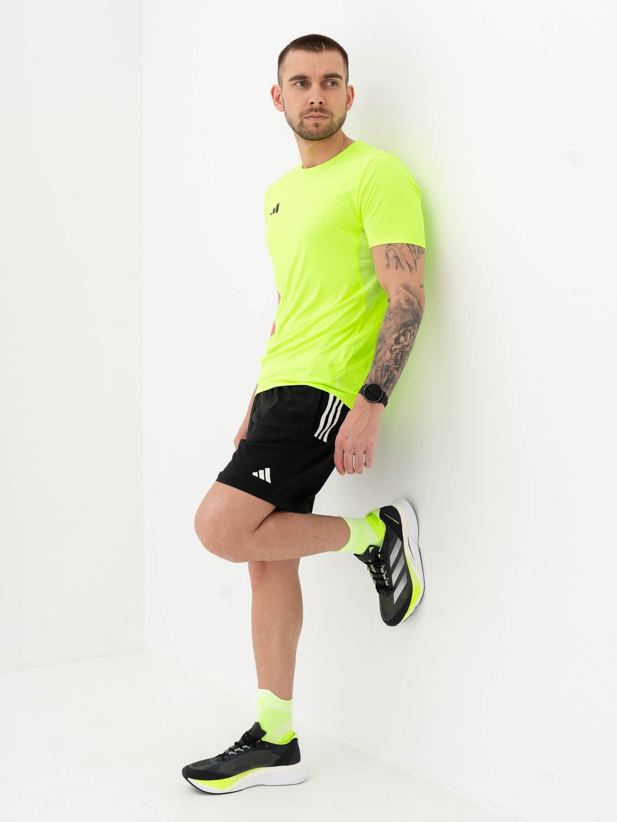 adidas Own The Run Bar 7" Short Black