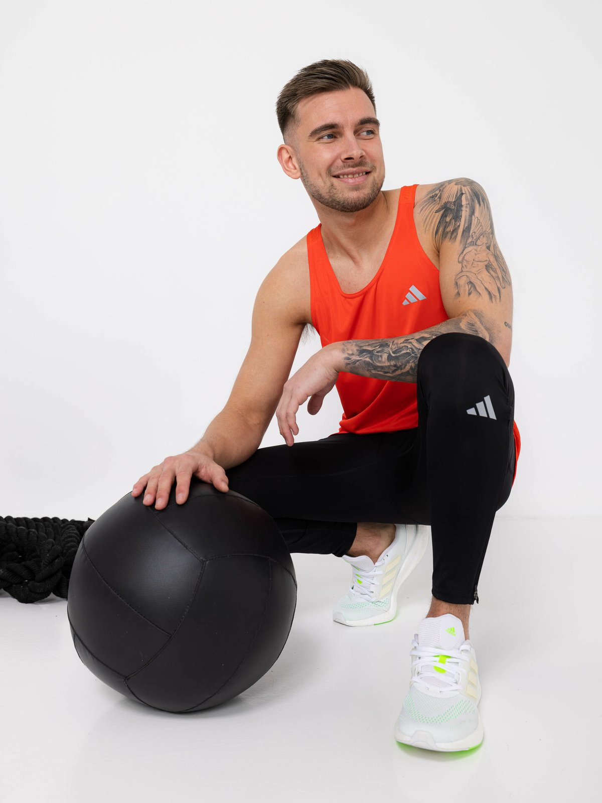 adidas Own The Run Singlet Rød